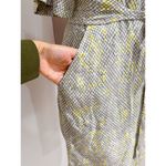 Equipment  Femme Axelle Green Snake Print Self Belted Mini Shirt Dress Women's 8 Photo 7