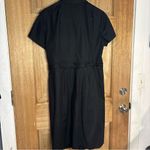 Martin + Osa Black Midi Dress with‎ Belt size 16 Size M Photo 2