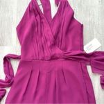 Pink Halter Romper Jumpsuit S Purple Photo 3