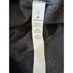 Lululemon Start Anew Skirt ‎ Heathered Grey Cotton Elastane Ribbed Sides Size 2 Gray Photo 3
