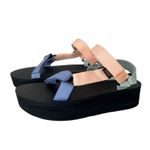 Teva  Free people platform water Sandals 9 summersalt pastel NEW Photo 6