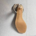 Lisa Vicky Women’s Angelic V Heeled Sandals Sparkle Bling Rhinestones Size 7M Silver Photo 5