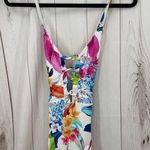 La Blanca Women’s 6 White Floral Strappy One Piece Swim Photo 0
