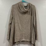 Forgotten Grace  Gray Asymmetrical Hem Cowlneck Sweater Medium M Photo 0