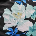 Apt. 9  Womens Black Blue Floral Polyester Elastic Waist A Line Skirt Size Small Photo 7