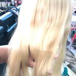 Human hair Fulllace Wig blonde CHRISTMAS GIFT Size 24 Photo 6