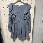 Just Me  Dusty Blue Long Sleeve Dress w/ button down back Photo 2