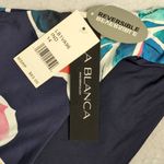 La Blanca NWT Navy Floral Reversible Hipster Bikini Swim Bottom 14 Photo 11