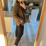 Aerie  green Sherpa button snap pullover Photo 3