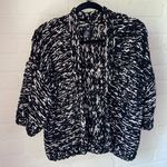 H&M cardigan sweater open front chunky knit soft oversized xs marled Photo 0