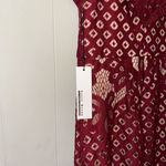 Haute Monde Haute Maude Women's S Red Lace Maxi Dress Ruffle Neckline Long Gown Photo 2