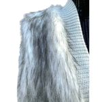 Rebecca Taylor Faux Fur Panel Cardigan Photo 2