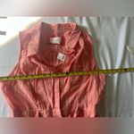 Anthropologie  Peach Pink Buttoned Sleeveless Shorts Romper Size 12 NWT! Photo 4