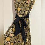 Diane Von Furstenberg  silk blend printed tie back dress vintage Y2K Photo 2