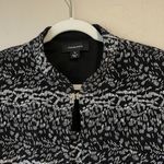 Sparkly Modest Top Mother Of The Bride Animal Print Sequin New Years Party Top Silver Size 16 Photo 1