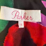 Parker Dress Small Silk Blend Bright Print Neck Tie Detail Photo 5