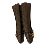 Michael Kors  Sz 10 Fulton Studded slip on MOC Flat ballet MK Loafers Gold logo Photo 2