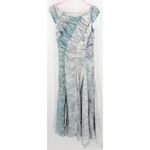 Free People  Dress Size 2 Heart to Heart Midi  Fairy Ocean Blue Ruched Flowy NWT Photo 3