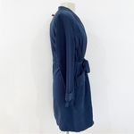 Babel Fair collarless trench jacket Blue Photo 8