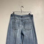 Pilcro  Blue Wide Leg Cropped Boyfriend Raw Hem Jeans Sz 28 Photo 7