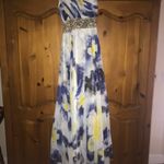 Camille La Vie Purple/yellow Watercolor Formal Dress Photo 1