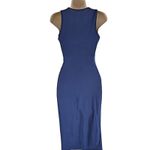 21 Saints Navy Blue Sleeveless Twist Front Bodycon Sundress Size Small NWOT Photo 5