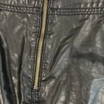 Free People Faux Leather Black Skirt Photo 2