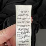 Chico's 0 US Small 4 Essential Tee Dress Asymmetrical Hem Black Midi Shift V-Neck Photo 11