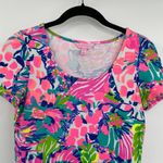 Lilly Pulitzer Dress Rare Tammy Mini Tropical Print Short Sleeve Womens Size XXS Photo 4