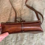Vintage Leather Boho Hippie Purse Brown Photo 3