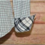 Old Navy  Plaid Pearl Snap Shirt Size M Lightweight Flannel Cowgirl Western Rodeo Photo 9