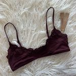 SKIMS Skim Fits Everybody Lace Scoop Bralette Oxblood Size Small Photo 1