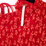 Free People Roma Micro Floral Flower Print Pattern Chiffon Smocked Blouse Shirt  Photo 1