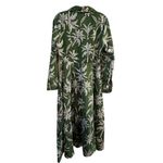 Truly 4 You Women's S Green Palm Leaf Print Midi Dress Summer Casual Photo 7
