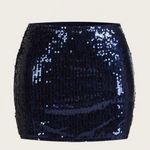 SheIn Navy glitter skirt Photo 0