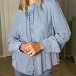 Treasure & Bond  striped cotton cottage core button up blouse Photo 3