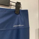 Eddie Bauer Size M Blue Tie Dye Athletic Capri Stretch Crop 3/4 Legging Photo 2