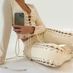 Hidden Cult Lace Up Wynn Lace Up Sweatpants Taupe Size S Tan Photo 0