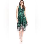Shoshanna  Emmy Silk floral stripe‎ border dress sz 2 Photo 7