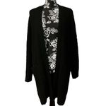 Bobeau  Open Front Patch Pocket Popcorn Cardigan Photo 2