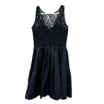 AQUA  Dresses‎ size 2 sleeveless black lace bodice mini dress lined Photo 1