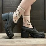 Lower East Side Vintage Y2K Brown Faux Leather Chunky Platform Heeled Loafers Photo 1