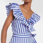 Polo Ralph Lauren Striped Ruffled Cotton Wrap Dress Size us 4 Photo 2