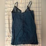 LA Hearts Faux Denim Button-Up Dress Photo 3