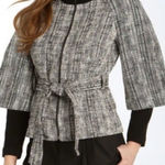 Trina Turk Black & White Tweed Dickens Jacket Photo 0