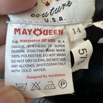 May Queen Couture Mini Dress 14 Sequin Strapless Clubwear Glam Prom Costume Goth Black Photo 4