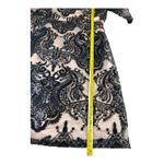 Tahari Arthur S. Levine Black Lace Dress Cocktail Party Evening Sheath Size 14 Photo 4