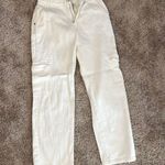 Princess Polly White Cargo Jeans  Photo 0