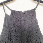 AQUA  Sleeveless Black Lace Romper Size Medium Photo 7
