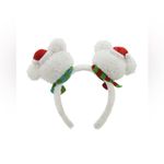 Disney Mickey Mouse Snowman Holiday Ear Headband Adults Limited 2025 Edition NWT Photo 1